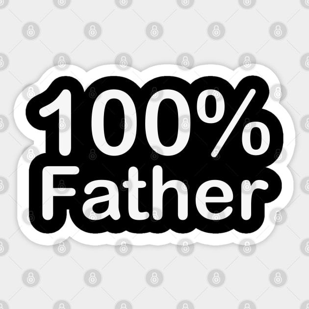 Father, fathers day gifts from wife and daughter. Sticker by BlackCricketdesign